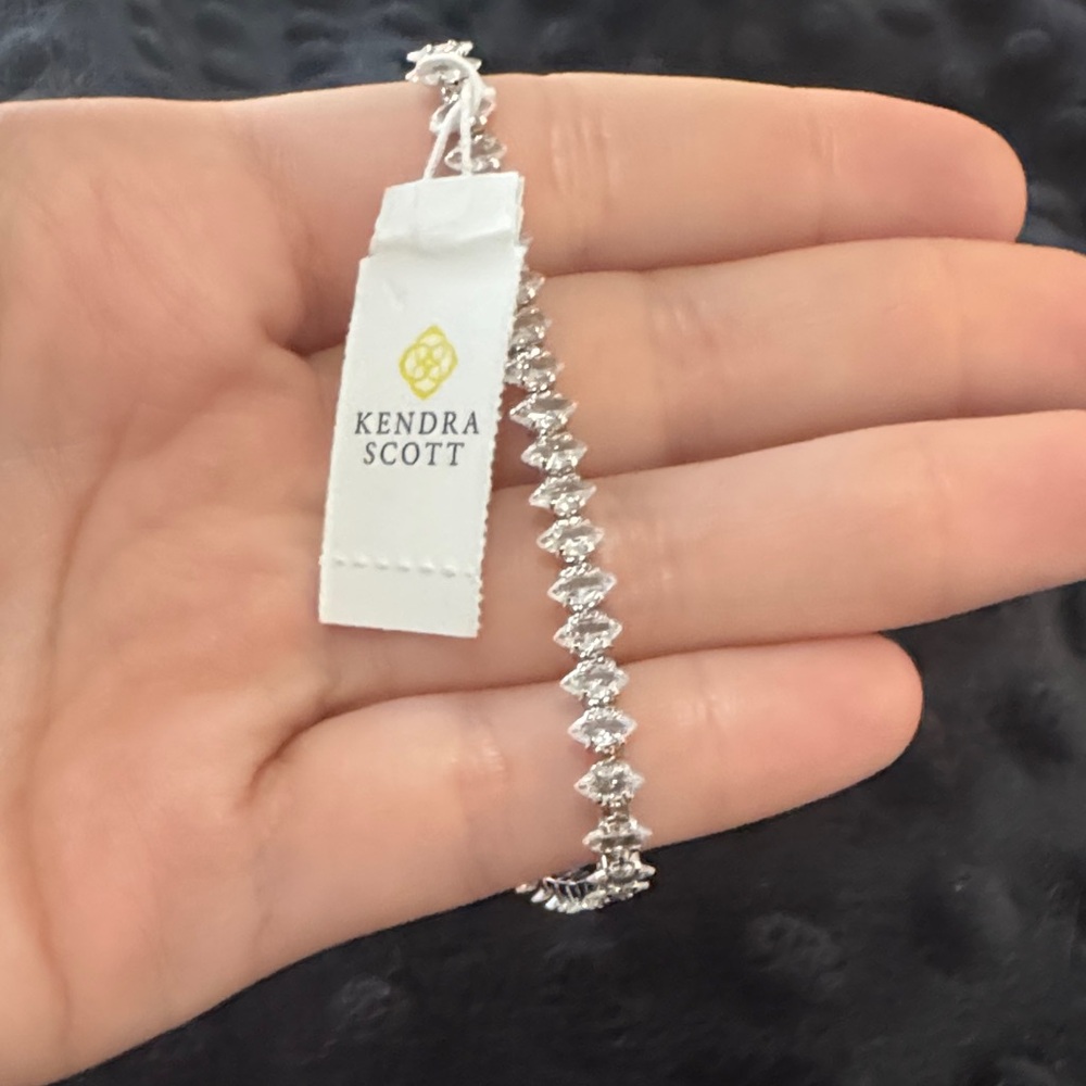 Kendra Scott Sparkling Silver Tennis Bracelet